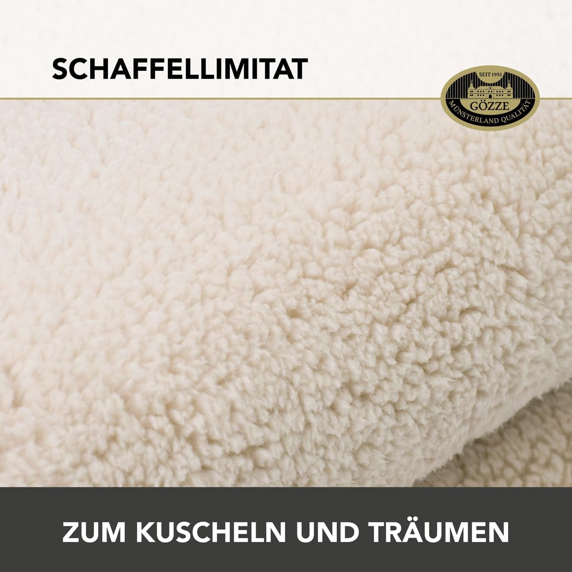 Gözze - Cloud pătură moale cuddly, imitație de piele de oaie, 100% poliester (microfibră), 150 X 200 Cm - Camel Plapumi si pilote Naty Shop