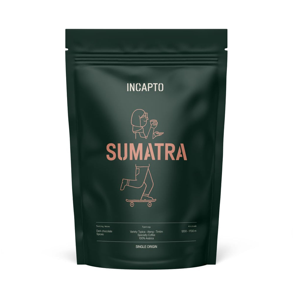 Boabe de cafea speciale Incapto | Origine unică Mexic | Espresso 100% Arabica | Cafea de specialitate 82 puncte SCA | Boabe de cafea prăjite tradițional | Plantație Chiapas, Ethichub Cafea Naty Shop 100 grame Sumatra