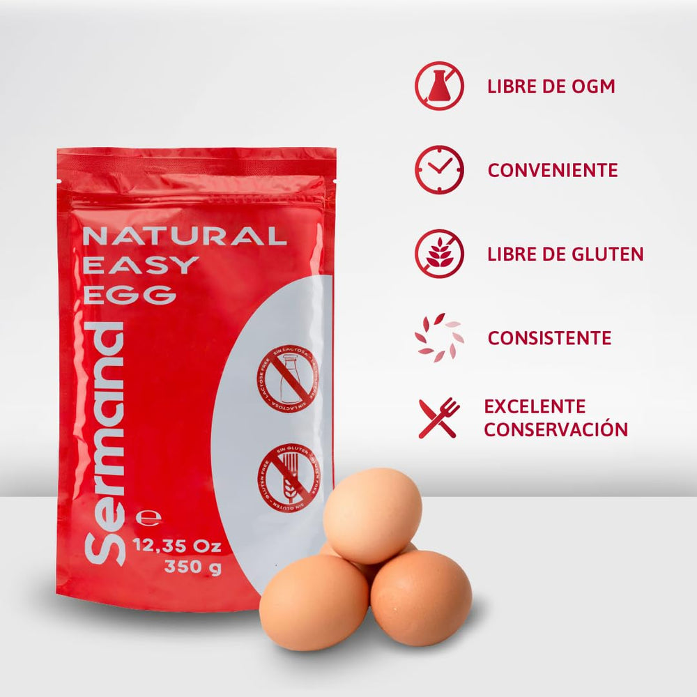 Eiweißpulver für Baiser (350 g) | Pasteurisiertes Eiklar | Getrocknetes Eiweiß | Bez laktózy Bez lepku | V wiederverschließbarem Zip-Beutel