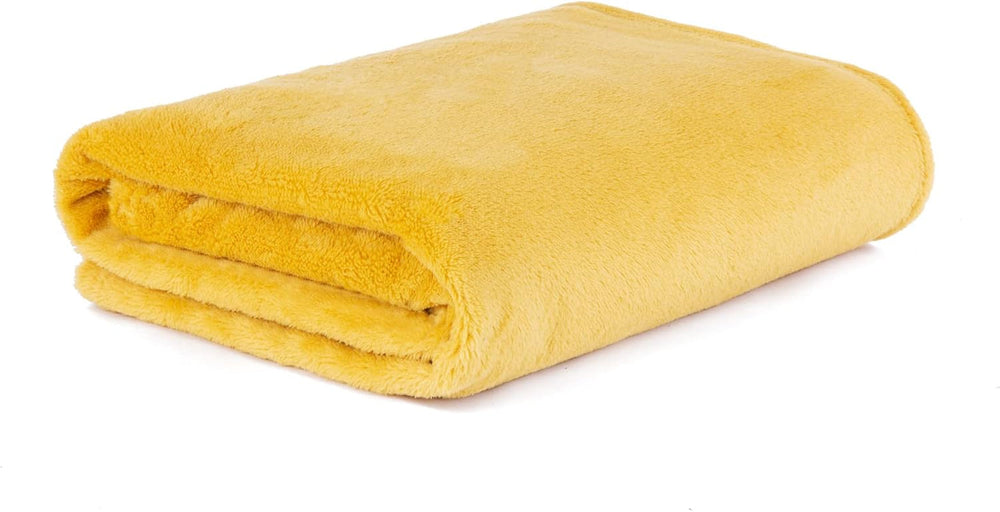 HOMLA Nadýchaná a hřejivá červená fleecová deka - na pohovku a postel Pohodlná deka Sedací deka Deka do obývacího pokoje - snadná údržba 150 X 200 cm Růžová Postele a přikrývky Besuche den HOMLA-Store Hořčicová červená Polyester 150X200 Cm