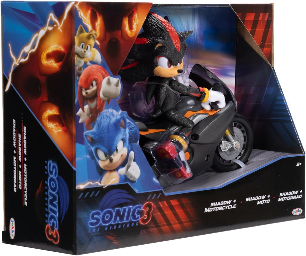 Sonic 3 The Movie Shadow Figure, 15 Cm, Movable, Inclusiv Shadow Mobile de la Jakks Pacific, Acoustic, Negru Action figures Naty Shop