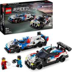 Jucărie LEGO Speed Champions BMW M4 GT3 & BMW M Hybrid V8 Race Car cu 2 modele de mașini construibile și 2 minifigurine de șofer de curse, cadou pentru băieți, fete de la 9 ani, model de mașină 76922 Seturi de constructie Besuche den LEGO-Store Singur