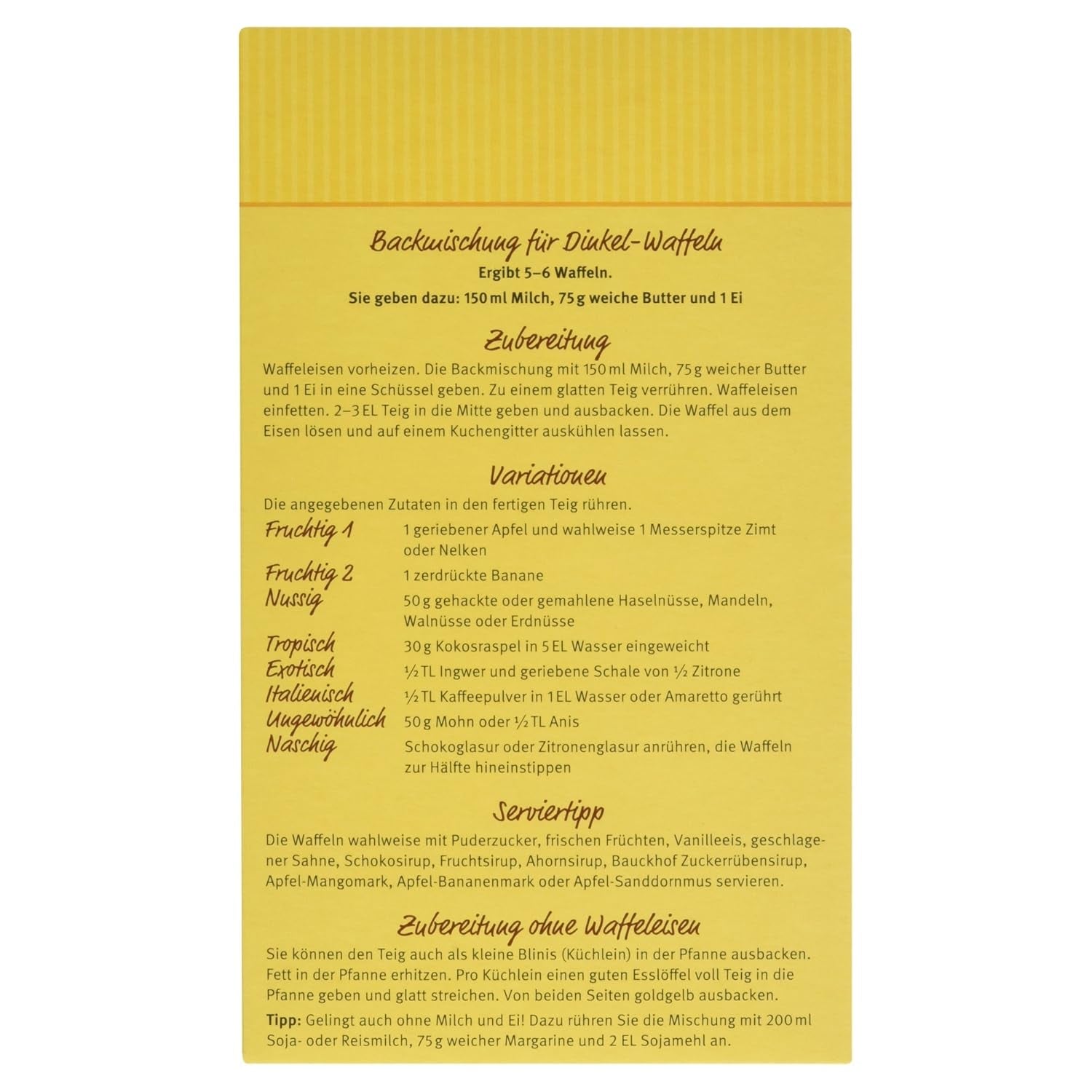 Demeter Bauck Hof Bio Dinkel Wafflen, 200 g Směs na pečení a vaření Naty Shop