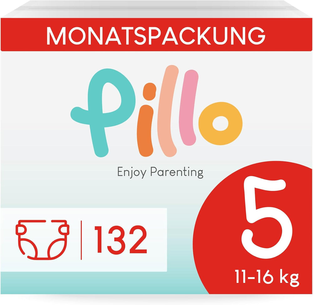 Plenky Pillo 3 - Krabice 168 plen, 6 balení po 28 plenkách, velikost 3 - Midi (6-10 kg) - Plenky pro miminka