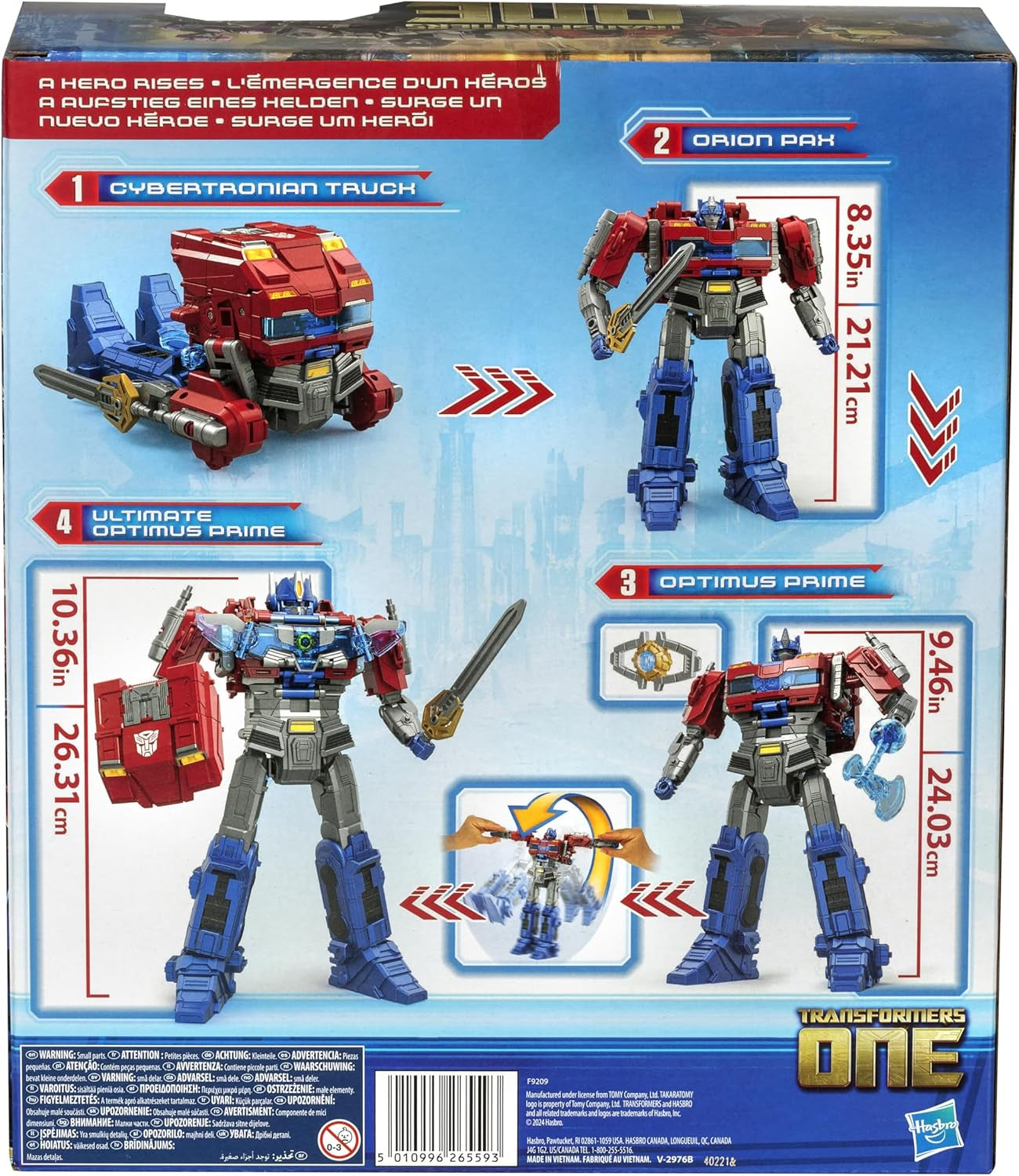 Interaktivní figurka Transformers One Power Flip Optimus Prime (Orion Pax) Akční figurky Naty Shop