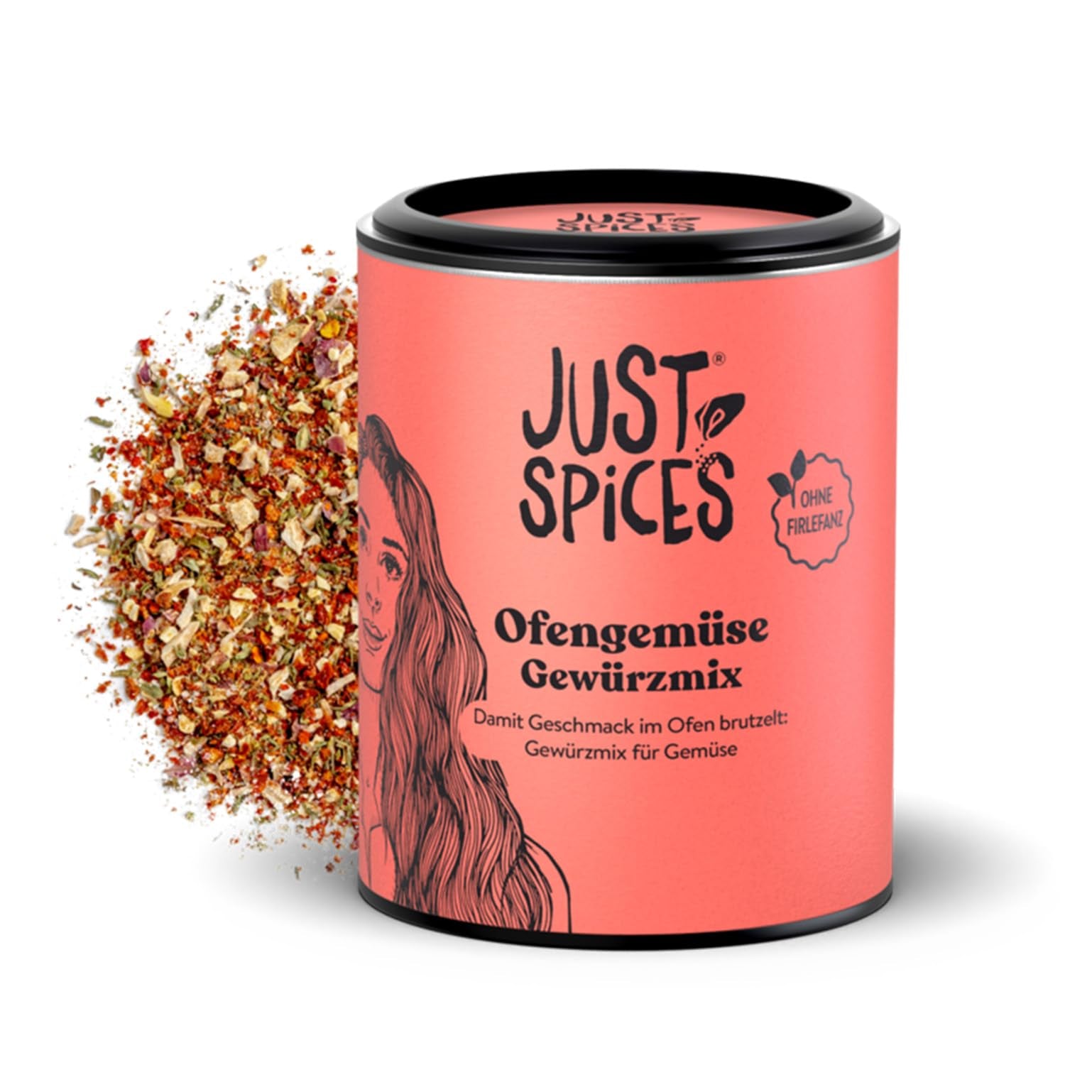Just Spices Gemüse Allrounder I Jedes Gemüse von Aubergine bis Cuketa lecker würzen I Gewürzdose, 75 g