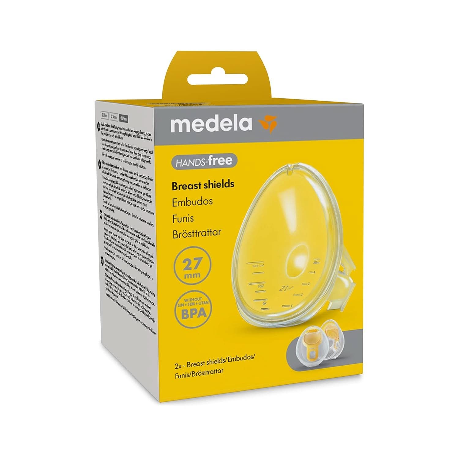 Protecții pentru sân Medela Hands-Free, accesorii pentru pompa de sân Accesorii Hrana si Alaptare Bebe Naty Shop 27 Mm