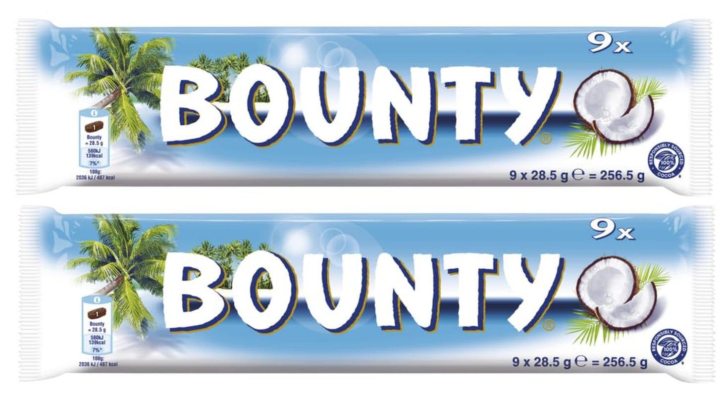 Čokoládové tyčinky Bounty | Kokos a čokoláda | Různé velikosti balení