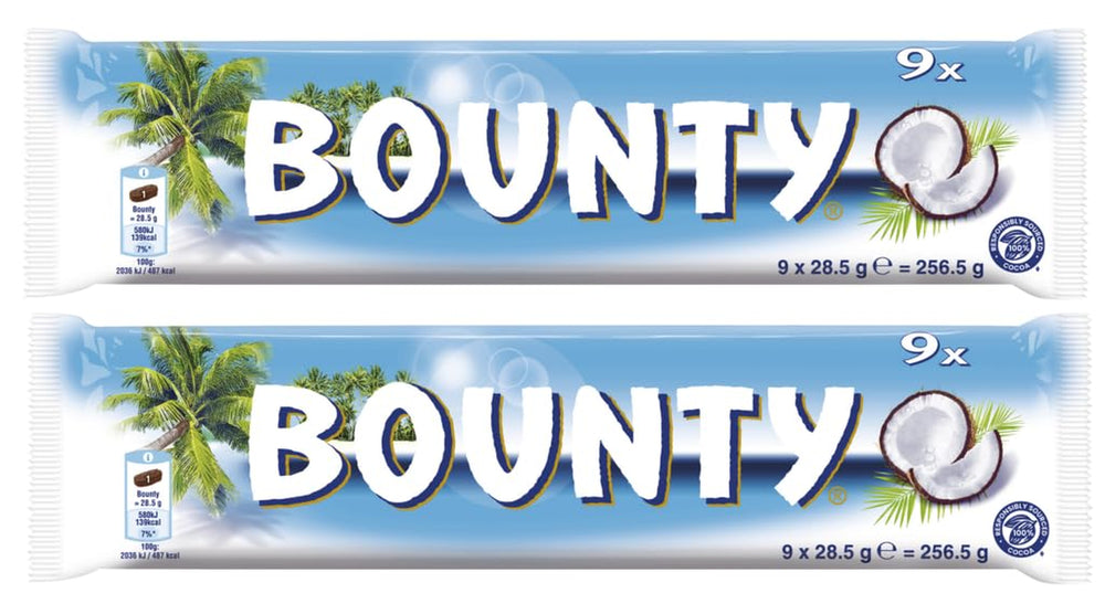 Čokoládové tyčinky Bounty | Kokos a čokoláda | Různé velikosti balení