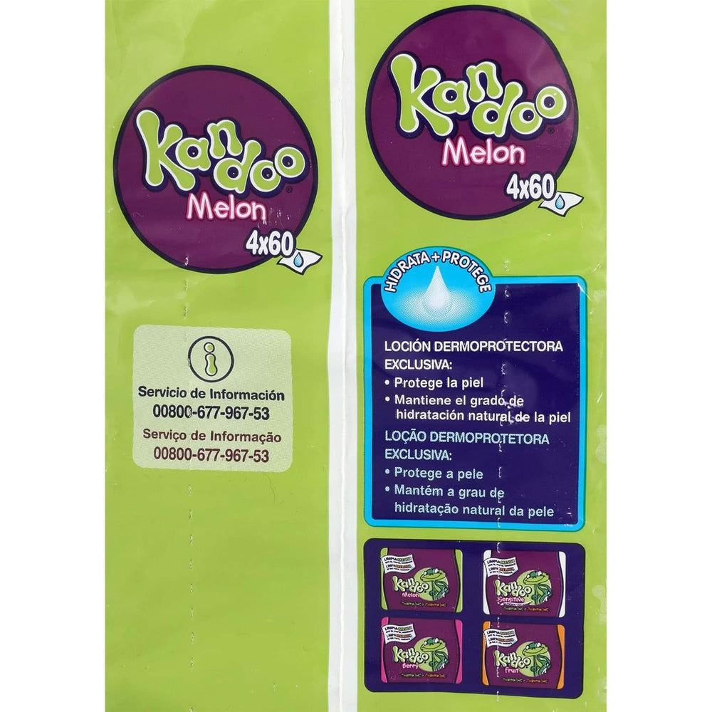 Rezervní čistící ubrousky, vonný meloun, 4 x 60 kusů Baby Wet Wipes Naty Shop