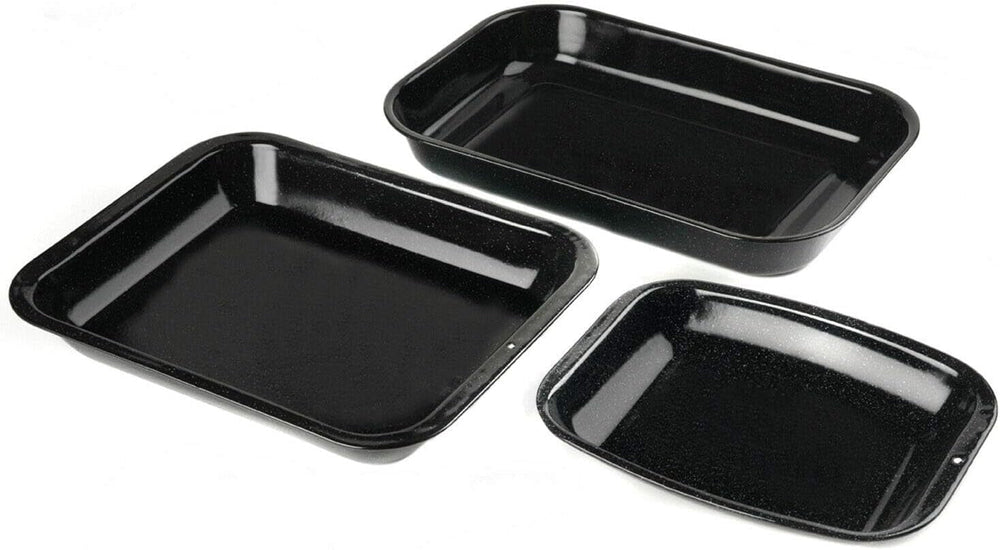 Russell Hobbs CW9161 Romano 34Cm Enamel Bräter - Mit Gitter, Rechteckige Auflaufform Mit Rost, Spülmaschinenfest Ofenform, Grill Auflaufform, Bratform Für Backofen Ofenbeständig Bis 230 stupňové Formy a plechy na pečení-Naty Shop