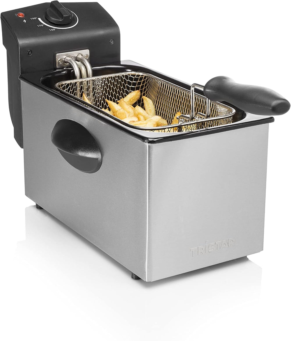 Fritéza na olej Tristar FR-6935, 2000 wattů, 3 litry, termostat, studená zóna, 3-4 osoby, kov Spotřebiče Naty Shop Výchozí název