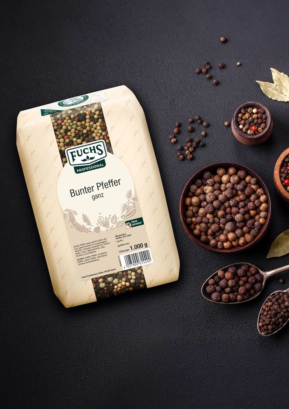 Fuchs piper întreg colorat, 1 Kg Condimente Naty Shop