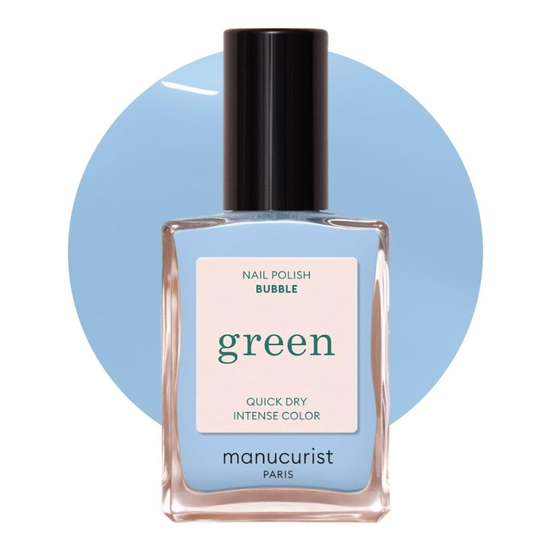 Manucurist Green - Rosy Beige Shell Beige Lak - Rychleschnoucí lak na nehty - DIY Nails - Vegan 12-Free - Rostlinná báze - Lak na nehty - Vyrobeno ve Francii