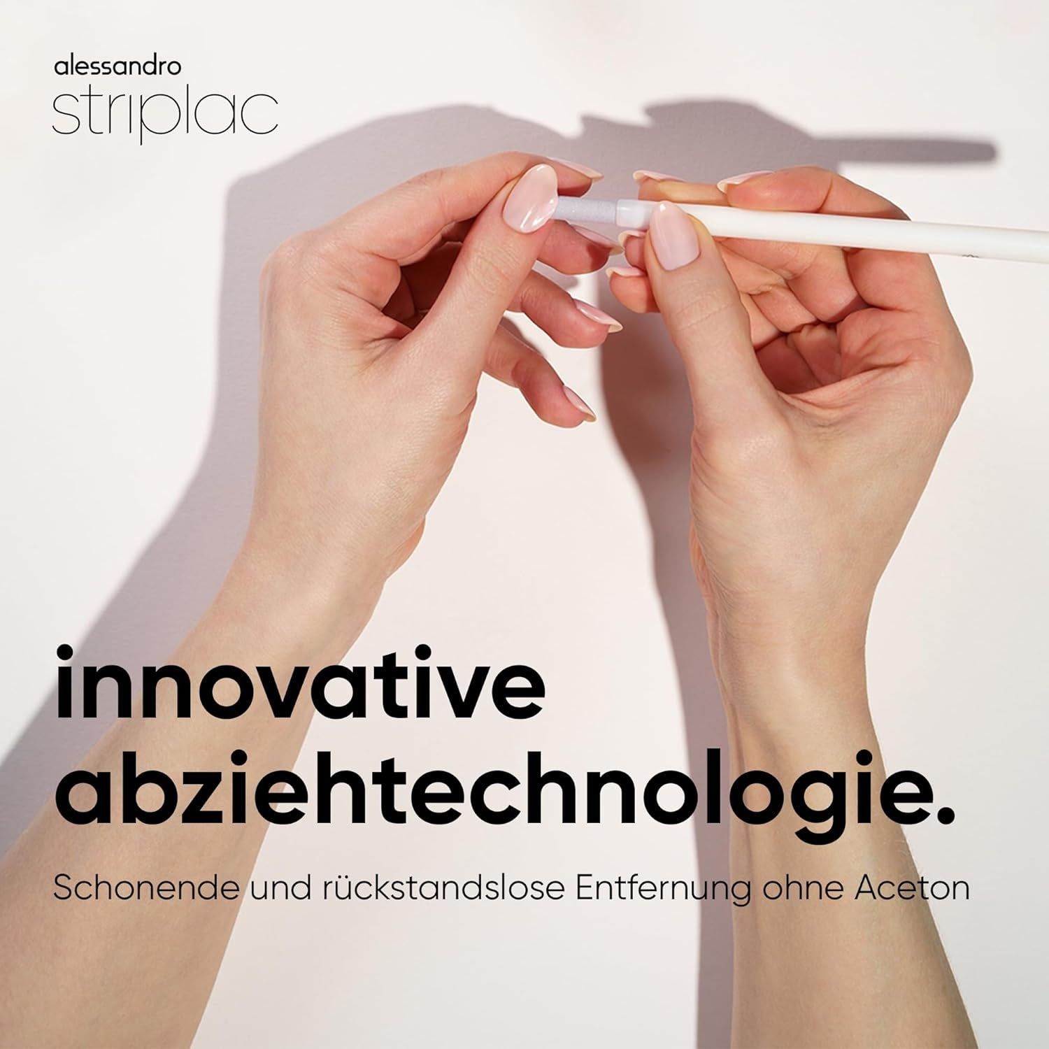 alessandro Striplac UV Top Coat Rosé - Světlé nehty odolné proti poškrábání až 15 dní - Lze použít s barvou i bez barvy - Technologie jemného odstraňování - Vegan - Růžová, Transparentní, 6,5 ml