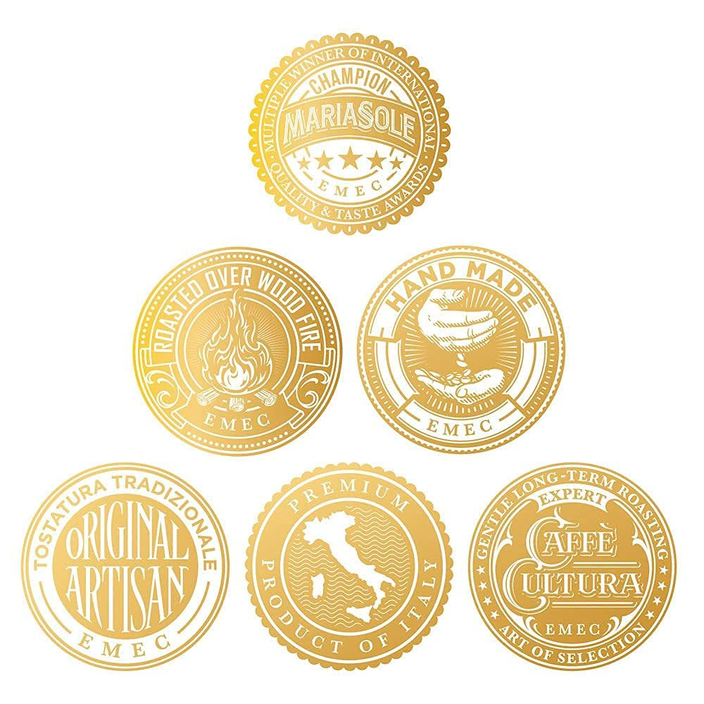 Caffè Espresso Kaffeebohnen - Traditionelle Röstung in Sizilien über Holzfeuer In Handarbeit - Premium Espressobohnen 1kg für Vollautomat und Siebträger