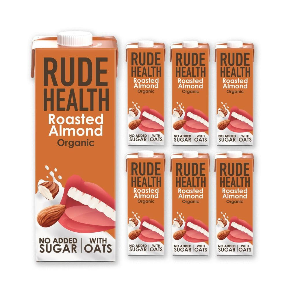 Rude Health 6 x 1 litr Bio-kešu-drink, 100% přírodní Bio-Getränk, glutenfrei, ungesüßt, preisgekrönt, gesund & vegan, 100% recyklované balení