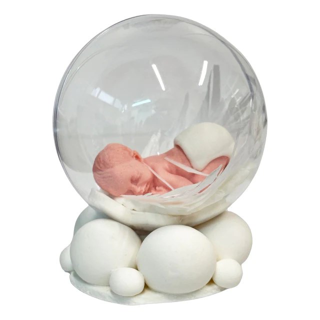 Jedlá dekorace, křest, chlapče