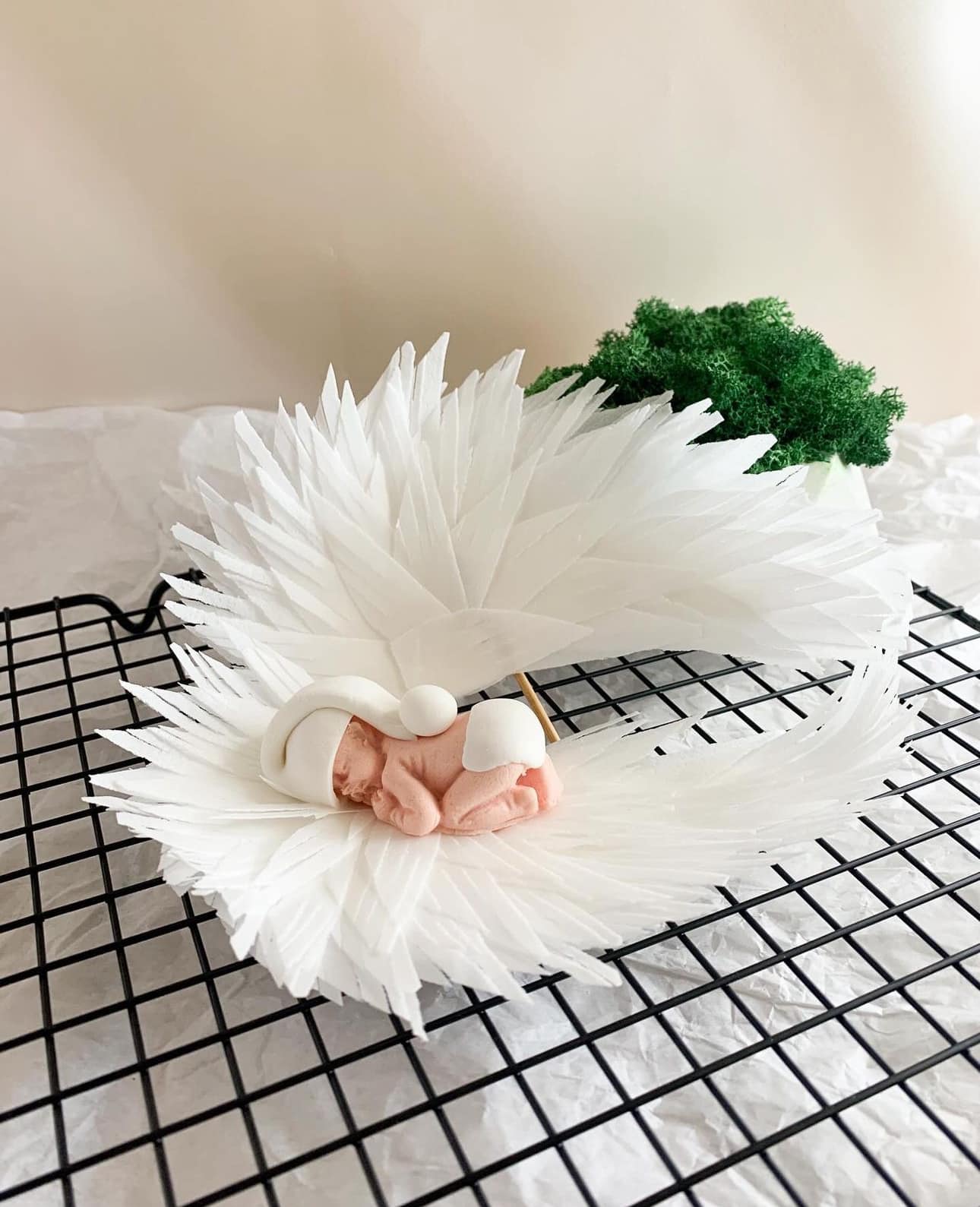 Jedlá dekorace, křest, klobouk