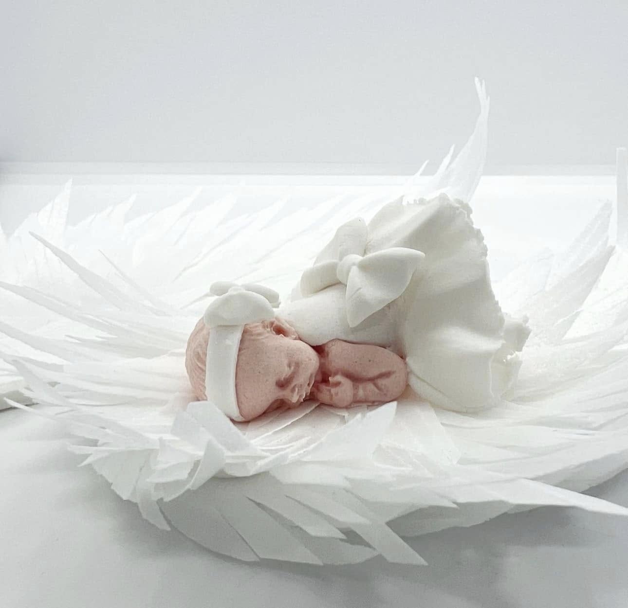 Jedlá dekorace, křest, dívka