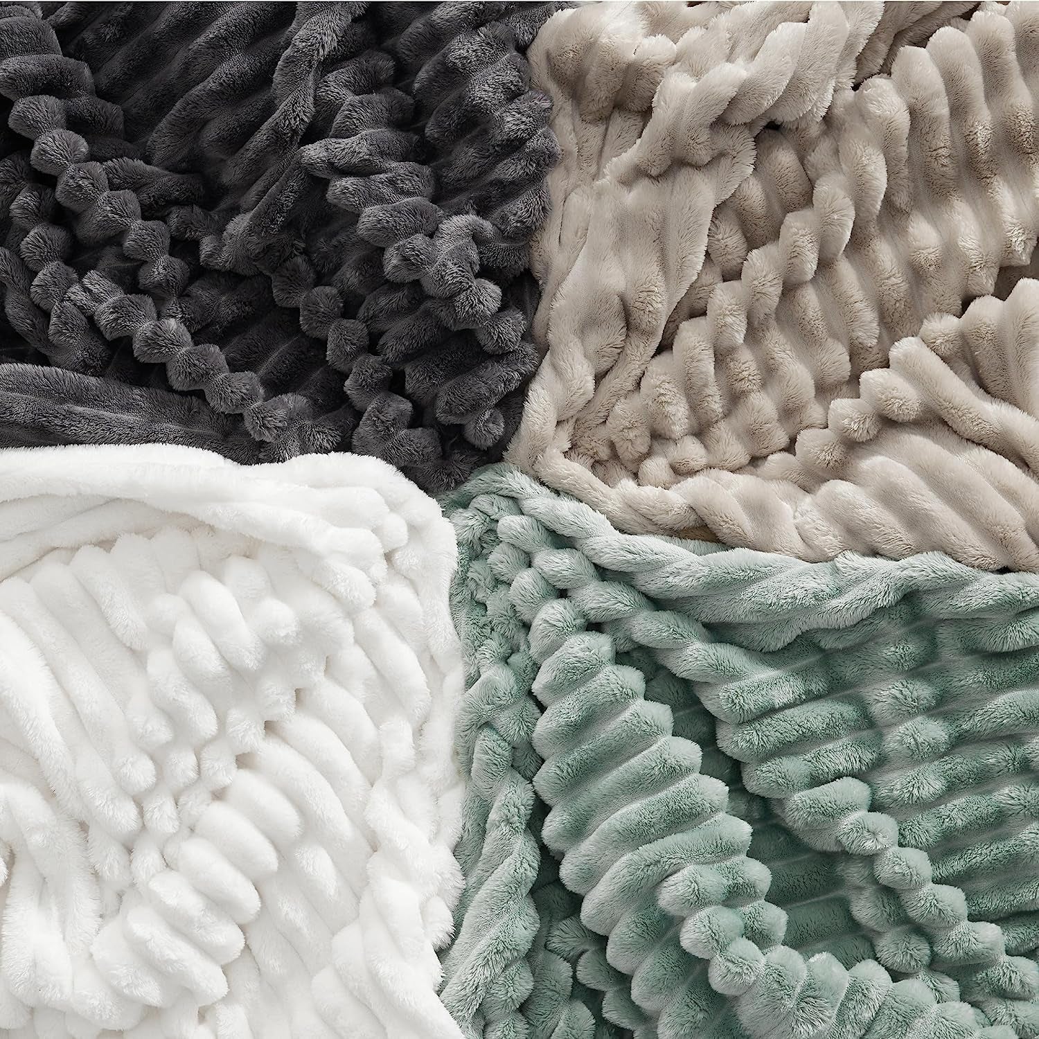 BEDSURE Šalvějová zelená fleecová deka na pohovku - Super měkké útulné deky pro ženy, roztomilá malá deka pro dívky, 127 X 152 cm Postele a deky Beuche den BEDSURE-Store