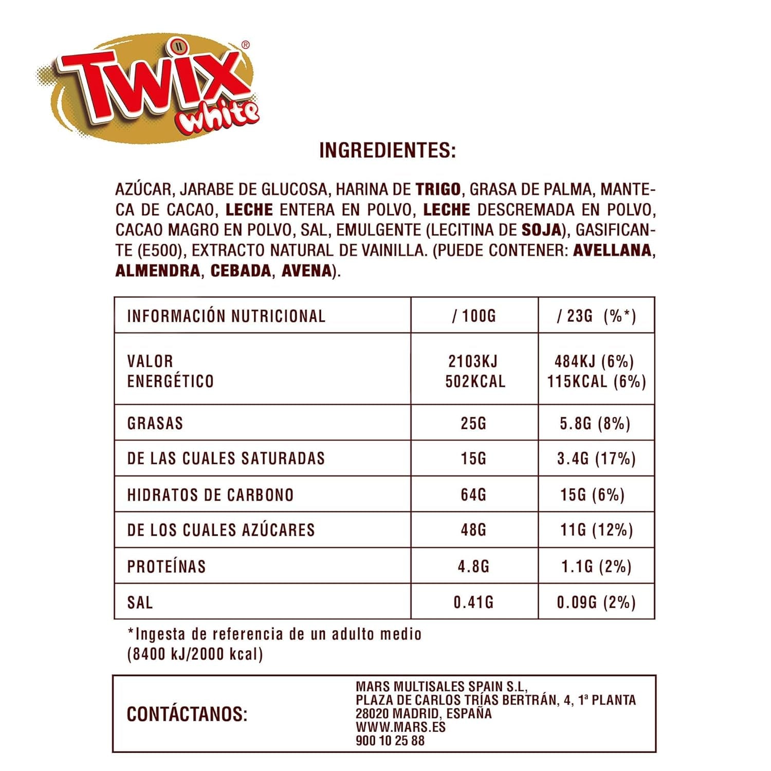 Twix bílé čokoládové tyčinky | Karamel, sušenky, bílá čokoláda | Více balení čokolády | 5 tyčinek (5 x 46 g) (balení po 5)