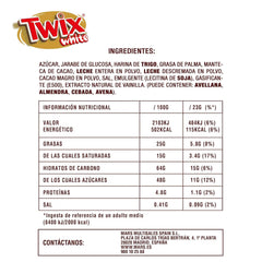 Twix bílé čokoládové tyčinky | Karamel, sušenky, bílá čokoláda | Více balení čokolády | 5 tyčinek (5 x 46 g) (balení po 5)