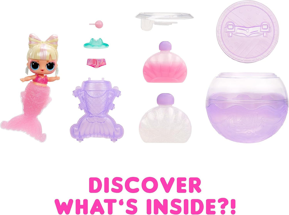 LOL Surprise! Mermaids Tots - Păpuși mini la modă cu cozi care își schimbă culoarea - Potrivite pentru colecționari, fete și băieți cu vârsta de 4 ani și peste
