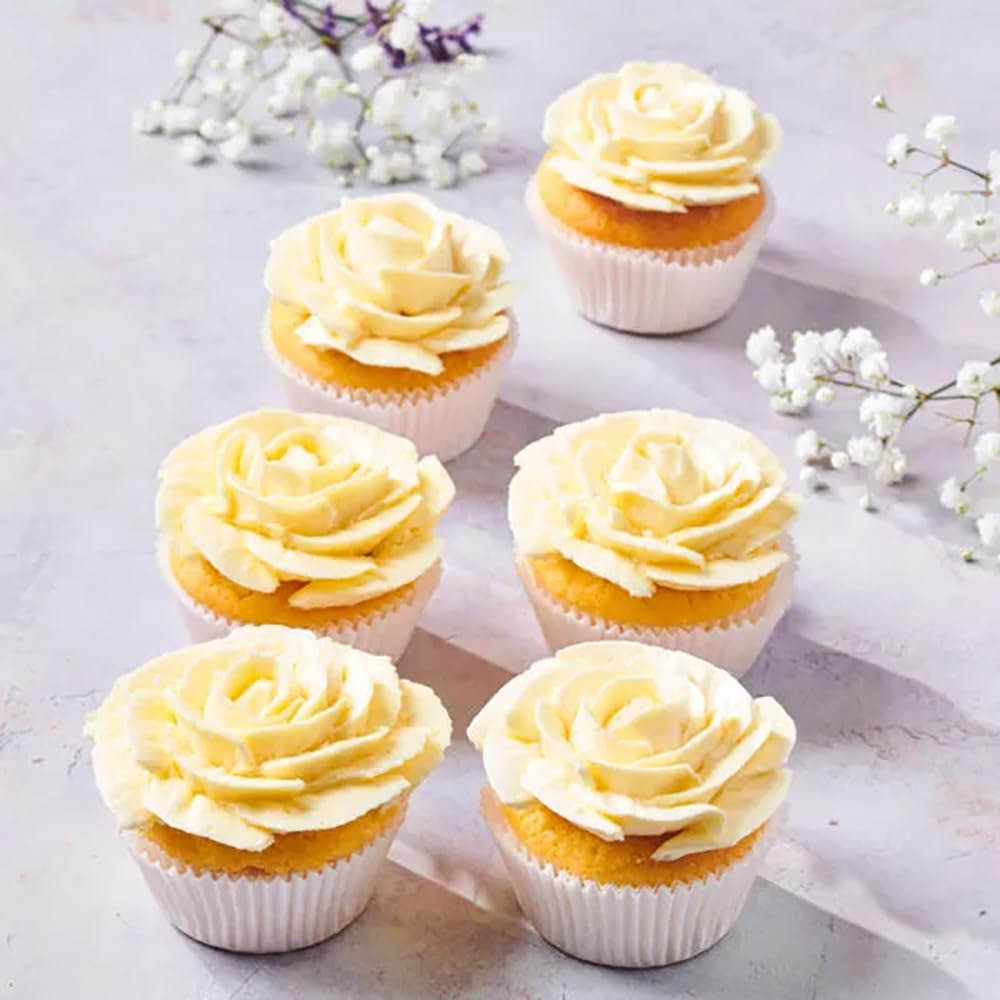 Funcakes Mix Für Schweizer Baiser Buttercreme: Einfach Zu Berübenen, Cremig, Perfekt Zum Dekorieren, Abdecken Und Füllen Von Kuchen, Belag Auf Cupcakes. 400 G. Směs na pečení a vaření Naty Shop