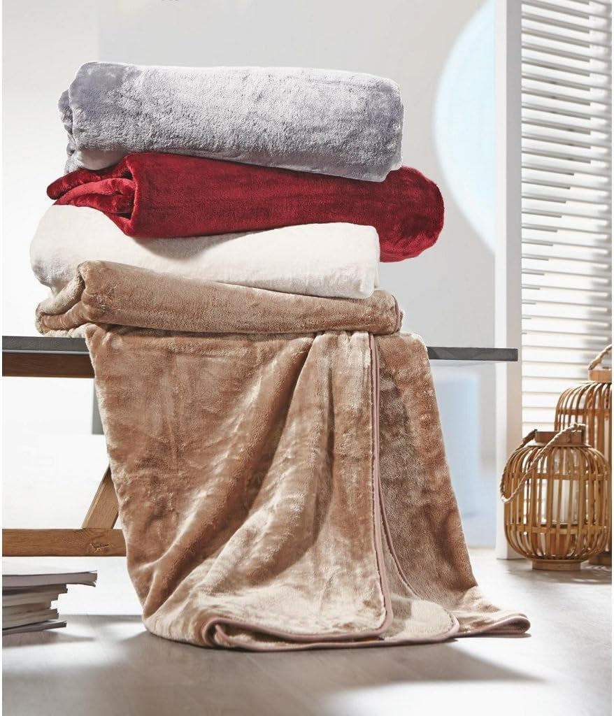 Amago - Pohodlná deka, kašmírový vzhled, 220 X 240 cm - antracitová Amago Postele a přikrývky