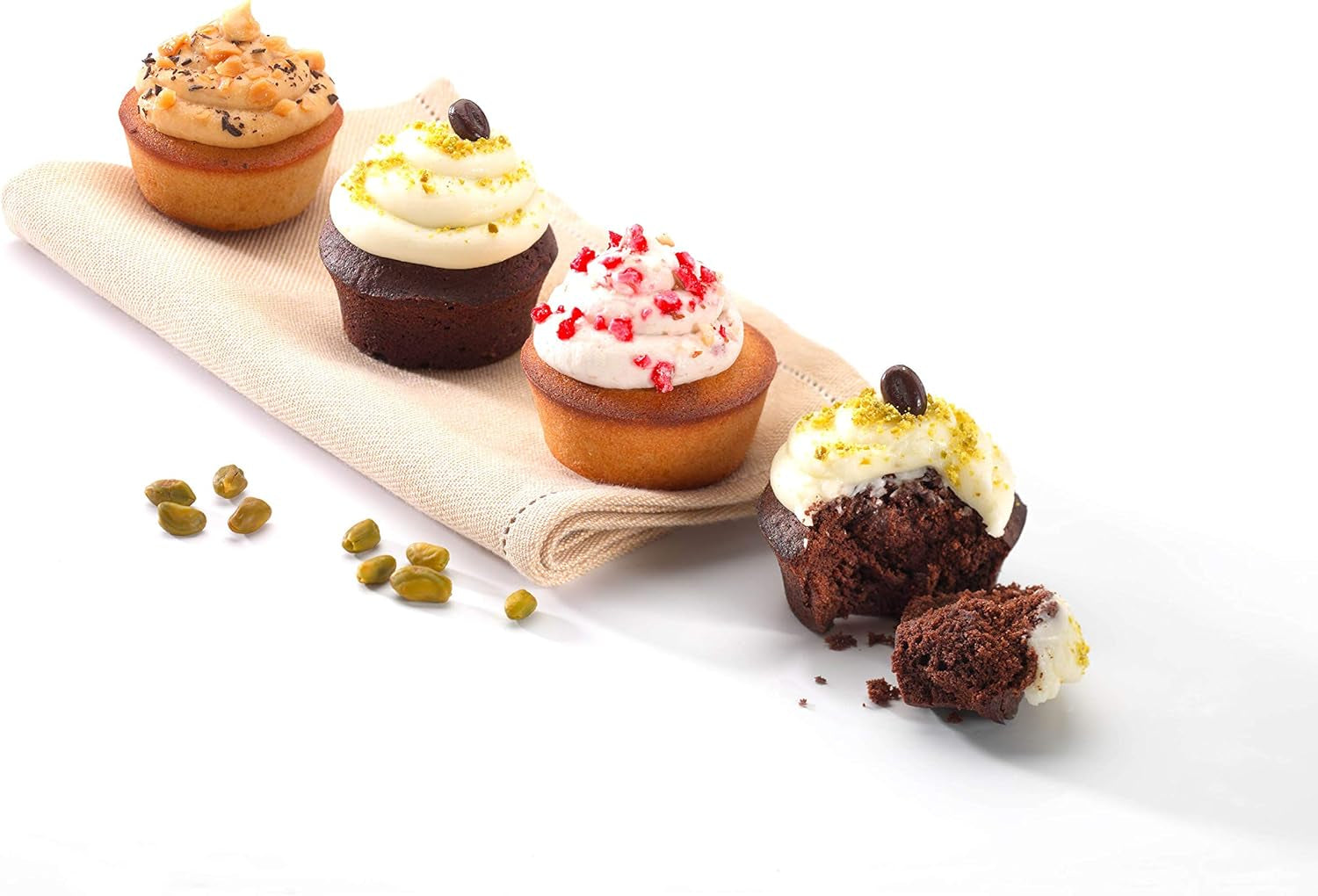 Pyrex BANDEJA 6 MAGDALENAS ASYMETRIA PX Muffinförmchen, Metall, Bunt, 6 Magdalena Formy a plechy na pečení Naty Shop