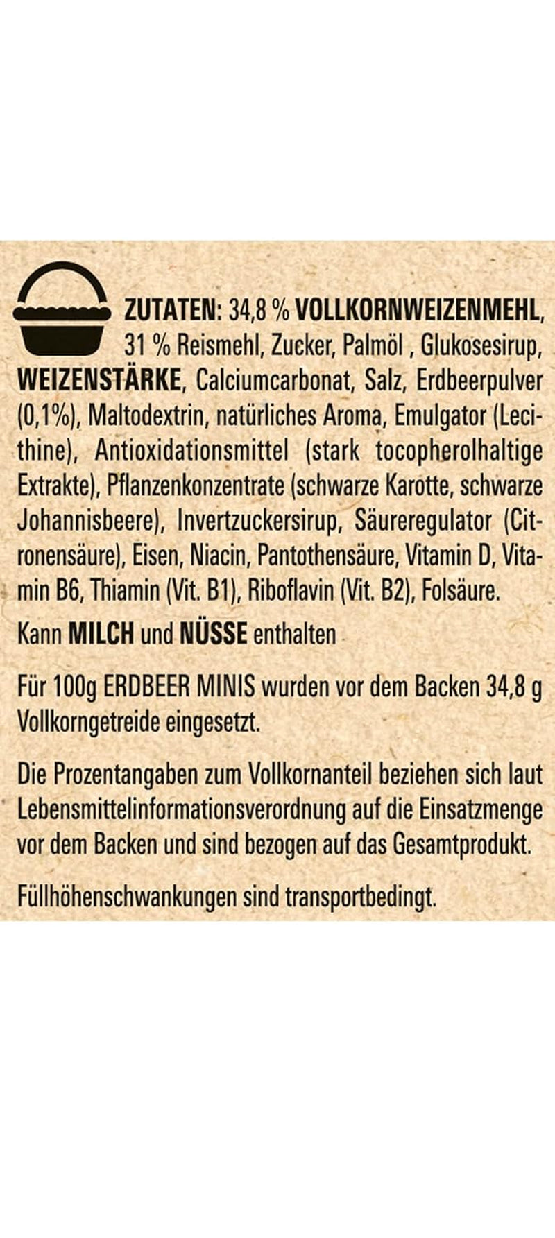 Nestlé Strawberry Minis, celá cereálie s příchutí jahod, balení 7 ks (7x375g)