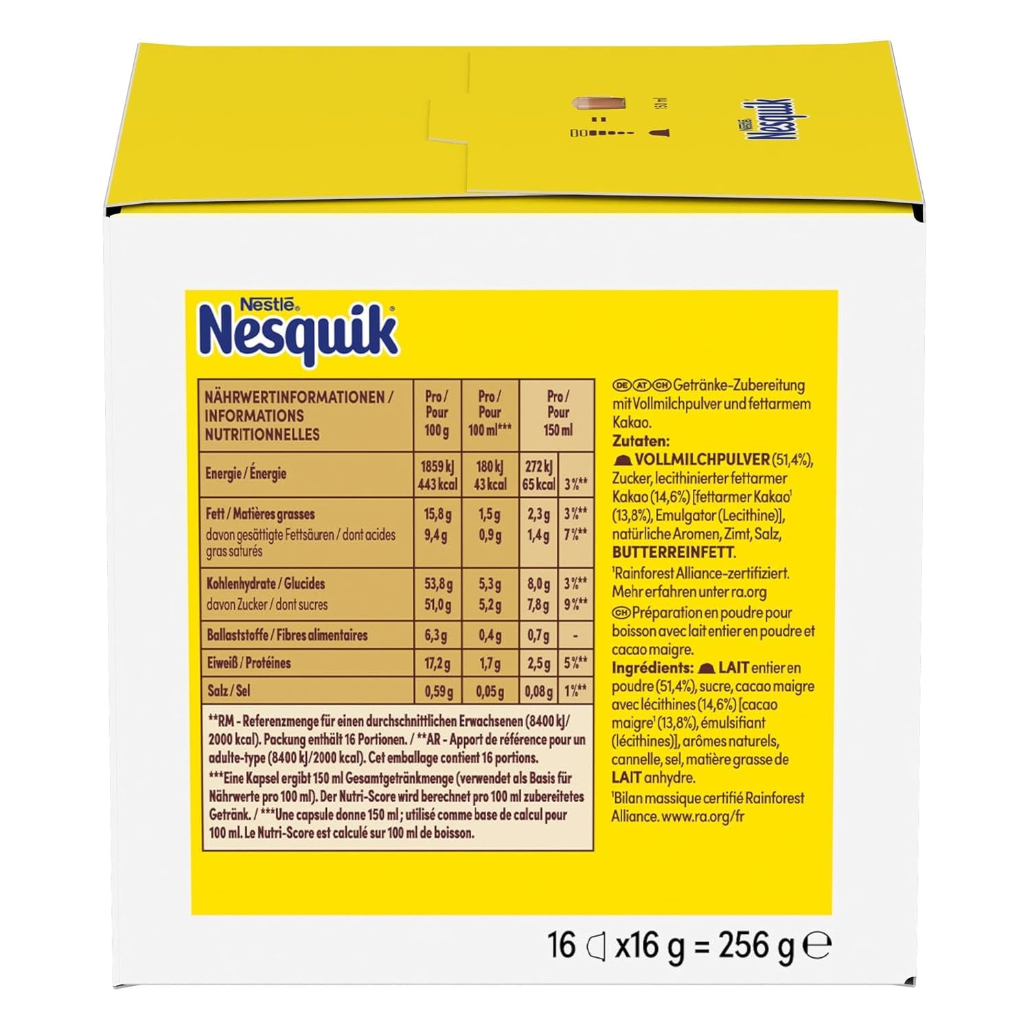 NESCAFÉ DOLCE GUSTO NESQUIK Kakaokapseln 3er Pack (3 x 16 Kapseln)