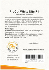 Procut White Night F1 Sonnenblumensamen Von Bobby-Seeds Portion