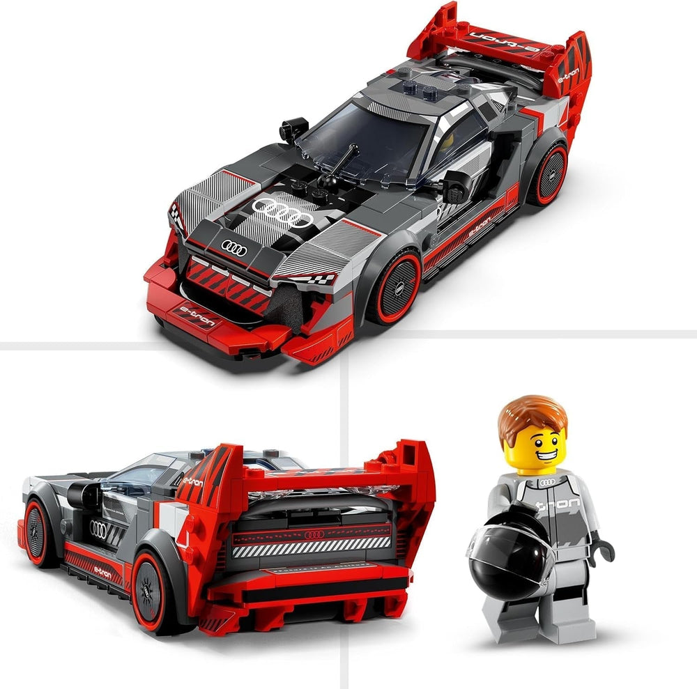 LEGO Speed Champions Audi S1 E-Tron Quattro závodní sada aut s hračkami na sestavení, hraním a vystavením, model auta pro děti, dárek pro 9leté chlapce a dívky 76921 Stavebnice Besuche den LEGO-Store