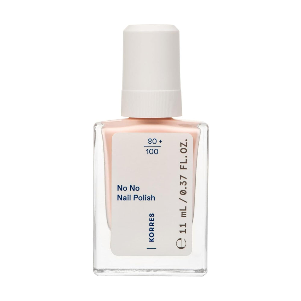 KORRES No No báze laku na nehty - 10% veganská báze bez uvolňování, pro dlouhotrvající barvu odolnou proti odlupování, 11 ml - přirozeně pěstěné nehty, bez škodlivých látek