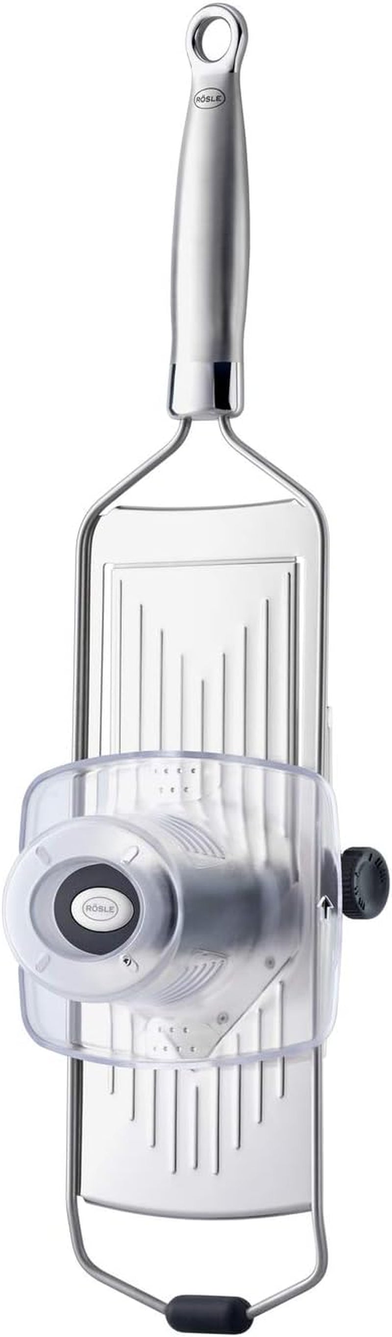 RÖSLE gurmánský kráječ Vysoce kvalitní kráječ na lanýže, jemné houby, parmazán, ředkvičky, tenké plátky, nerezová ocel 18/10 Škrabka RÖSLE V-čepelový kráječ