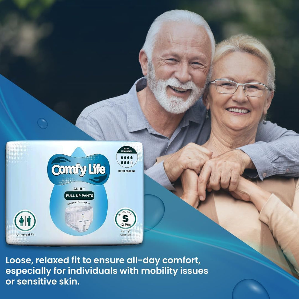 Prémiové inkontinenční kalhotky pro dospělé, vysoká savost, velikost S, 12 kusů