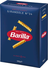 Pasta Barilla Classic Girandole no. 34, vyrobeno z vysoce kvalitní tvrdé pšenice, vždy al dente (1 x 500 g)