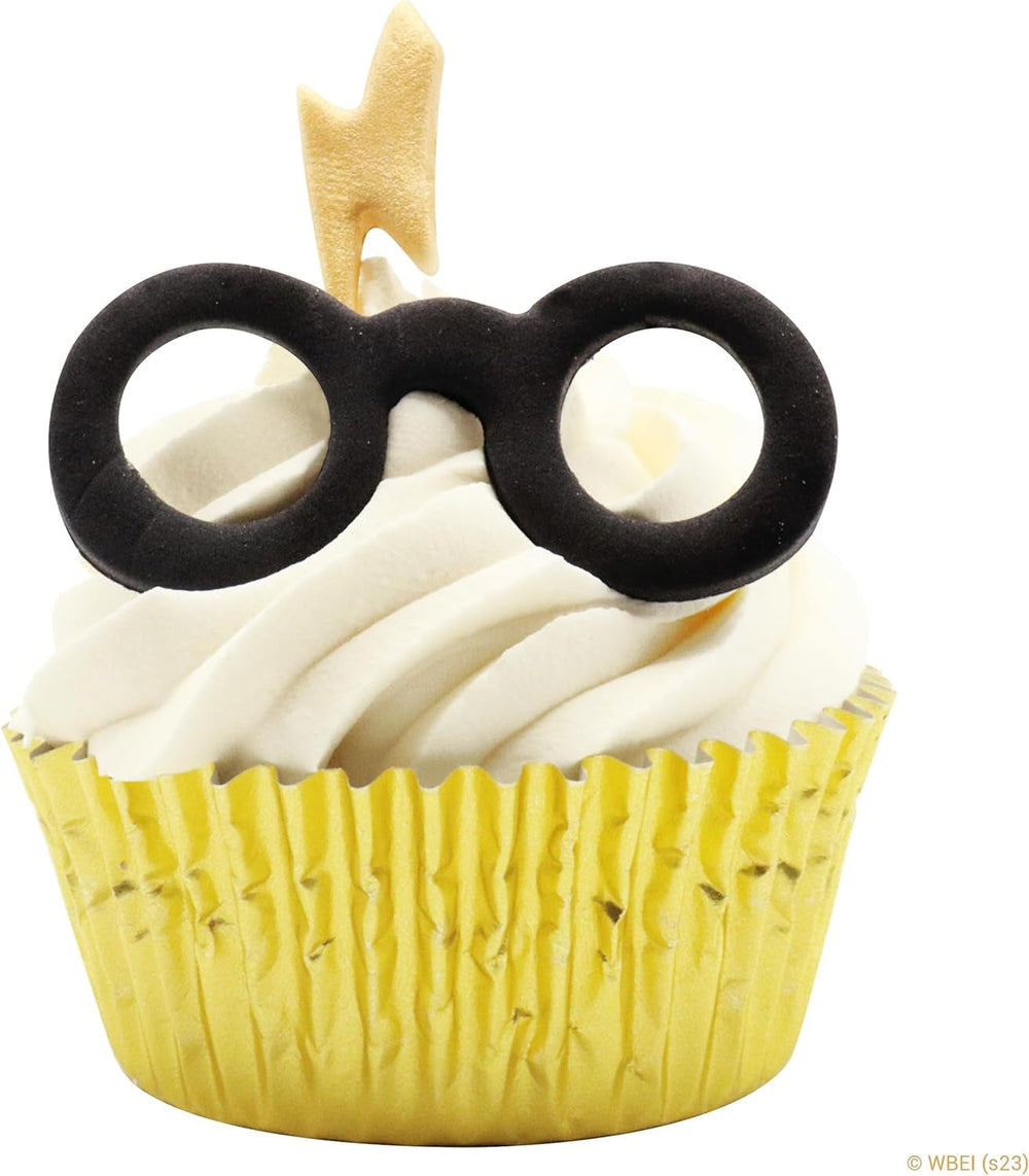 Forme de biscuiți și fondant Harry Potter, set de 2, Ochelarii și cicatricea lui Harry, mici, argintii