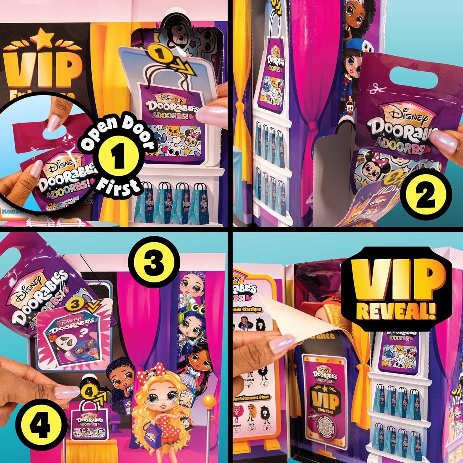 Disney Doorables Adoorbs Păpuși de colecție Seria 1 cu accesorii, 14 cm, Păpușă la modă, Jucărie pentru vârste de 5+ ani, Just Play