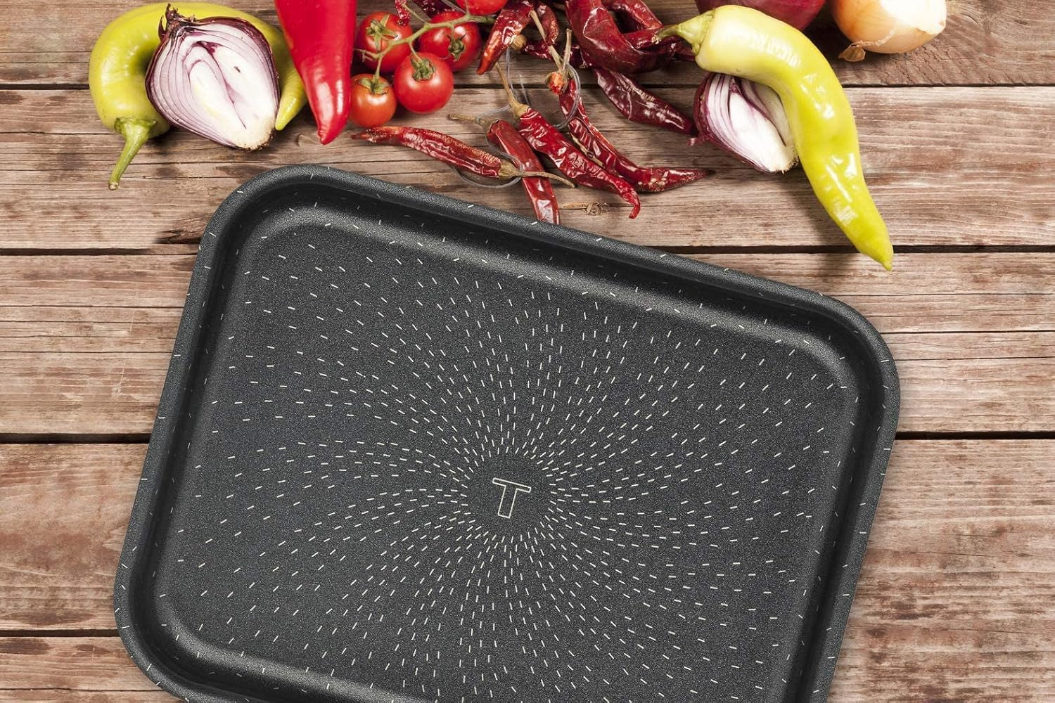 Tefal J1600502 Success Flach Mini Backofen Aluminium Schwarz 19X25 X 4,2 cm Formy a plechy na pečení Naty Shop