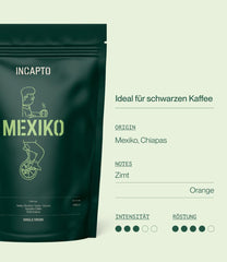 Boabe de cafea speciale Incapto | Origine unică Mexic | Espresso 100% Arabica | Cafea de specialitate 82 puncte SCA | Boabe de cafea prăjite tradițional | Plantație Chiapas, Ethichub Cafea Naty Shop