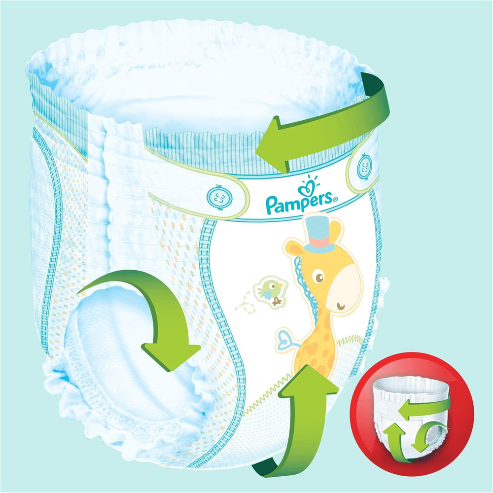 Pampers (stará verze), kalhotky, velikost 4, 9kg-15kg, tři balení (1 x 88 plen)