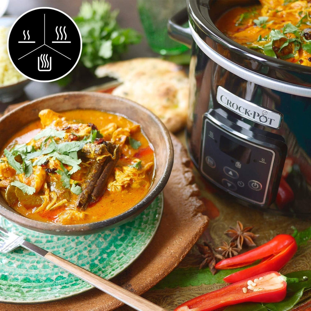 Pomalý hrnec digitální Crockpot, funkce udržování teploty, 2,4 litru (1-2 osoby) Pomalý hrnec Naty Shop