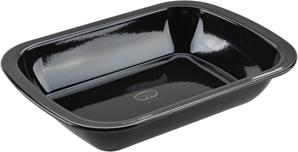 Dr. Oetker Back-Idee Kreativ Dessert- Und Auflaufform Aus Emaille, 39,5 X 28 X 6,5 Cm – Hitzebeständig Bis 400°C, Schnittfest, Kratzfest, Induktionsgeeignet, Schwarz Formy a plechy na pečení Naty Shop Cm 34 X 24