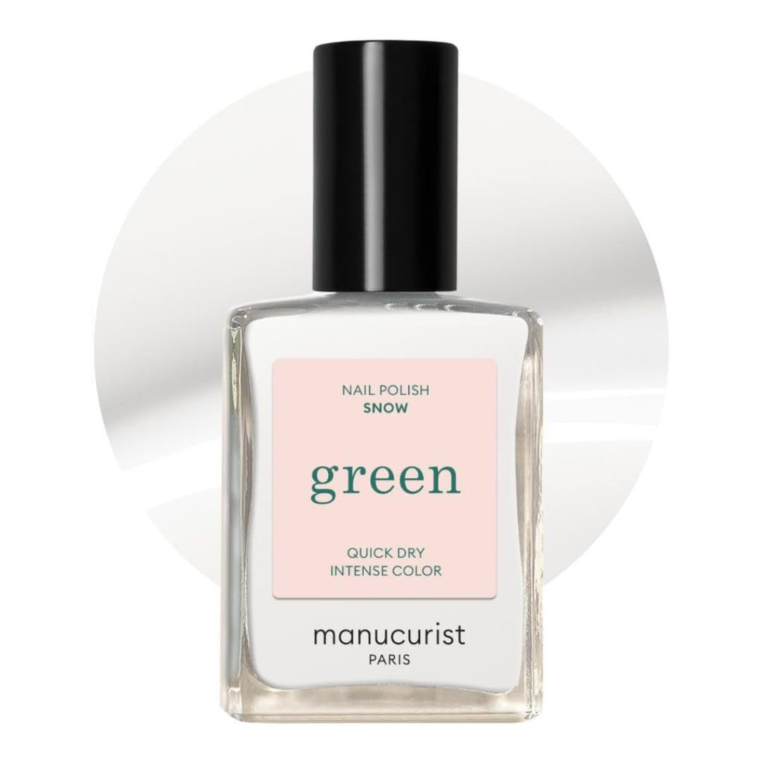 Manucurist Green - Rosy Beige Shell Beige Lak - Rychleschnoucí lak na nehty - DIY Nails - Vegan 12-Free - Rostlinná báze - Lak na nehty - Vyrobeno ve Francii