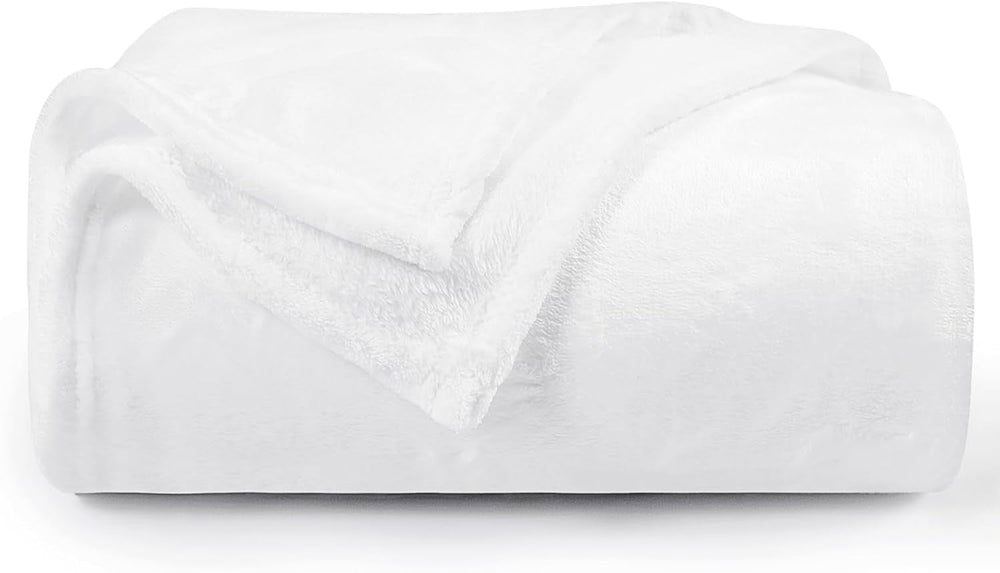 Aisbo Cuddly Deka Nadýchaná deka šedá - Fleecová deka 150X200 Cm XL zateplená deka na pohovku, útulná obývací deka Světle šedá Měkká jako deka do obývacího pokoje Deka na pohovku na zimní postele a přikrývky Besuche den Aisbo-Store Alb 130 X 150 Cm