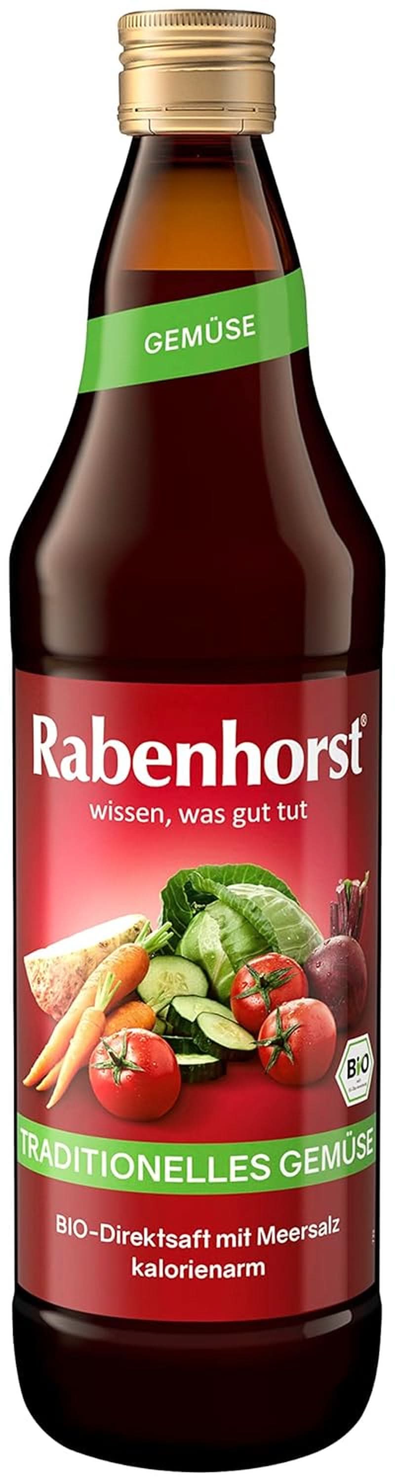 RABENHORST (6 X 700 ml) - Vysoce kvalitní zeleninová šťáva z různých druhů zeleniny Nealkoholické nápoje Naty Shop