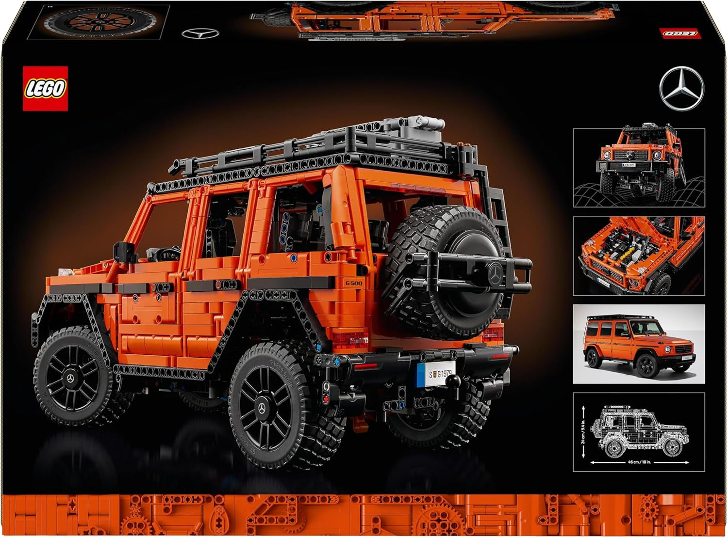 LEGO Technic Mercedes-Benz G 500 Professional Line, Stavebnice modelu auta třídy G, Dárek pro dospělé, Sada luxusních terénních vozidel, Sběratelský Mercedes, Autíčko 42177 Stavebnice Besuche den LEGO-Store